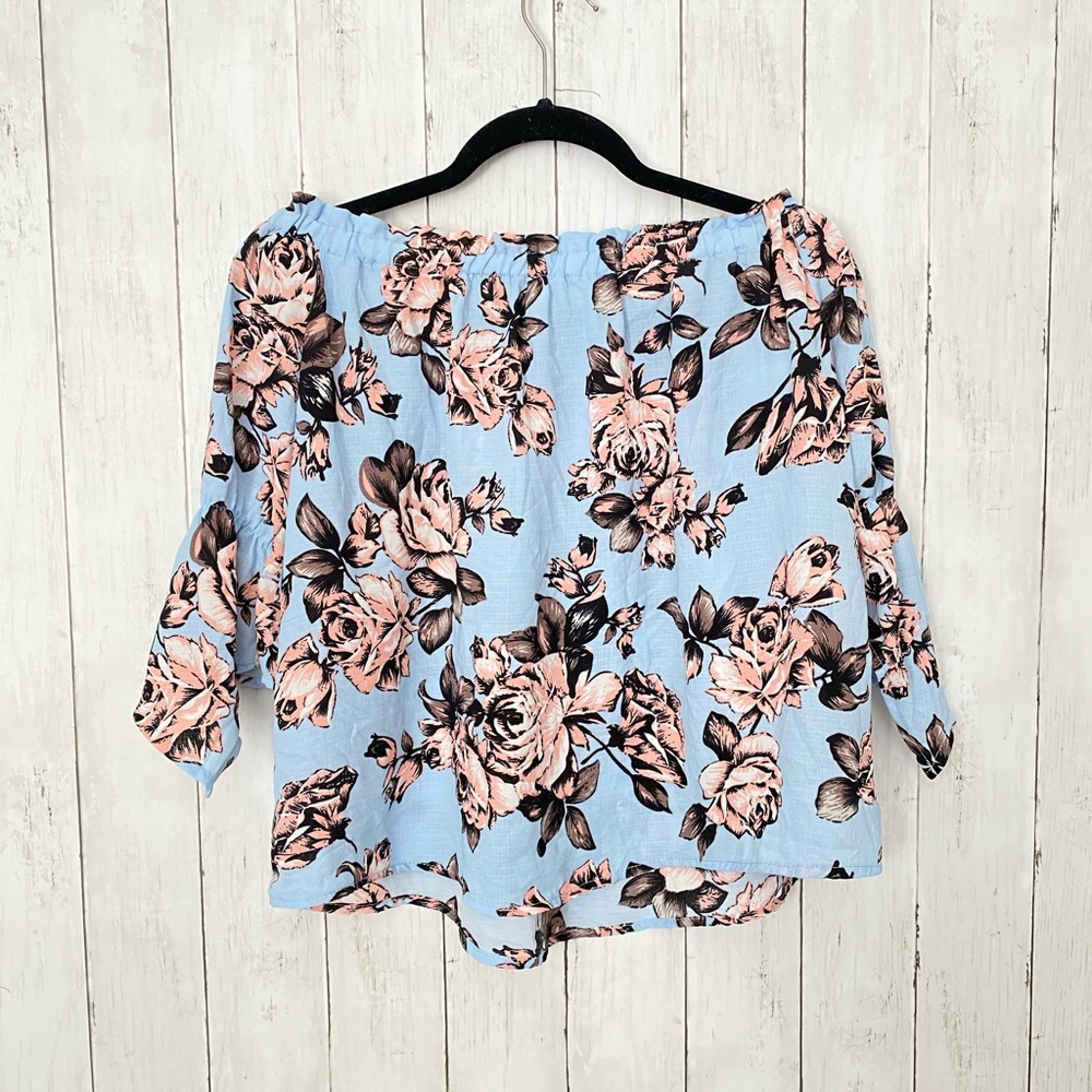 Flower loose fitted top